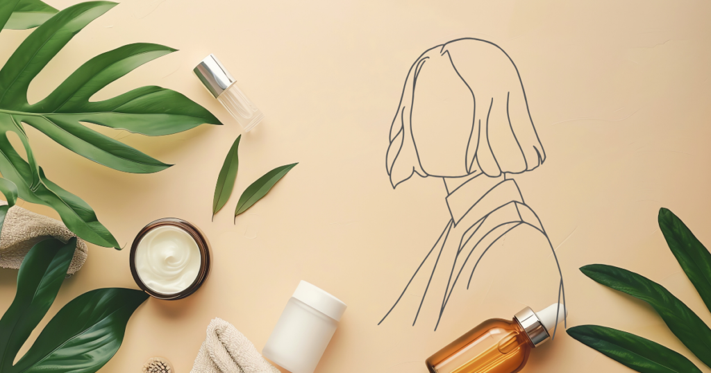 50代女性が美容室のヘッドスパでリラックスし、睡眠が深くなる様子